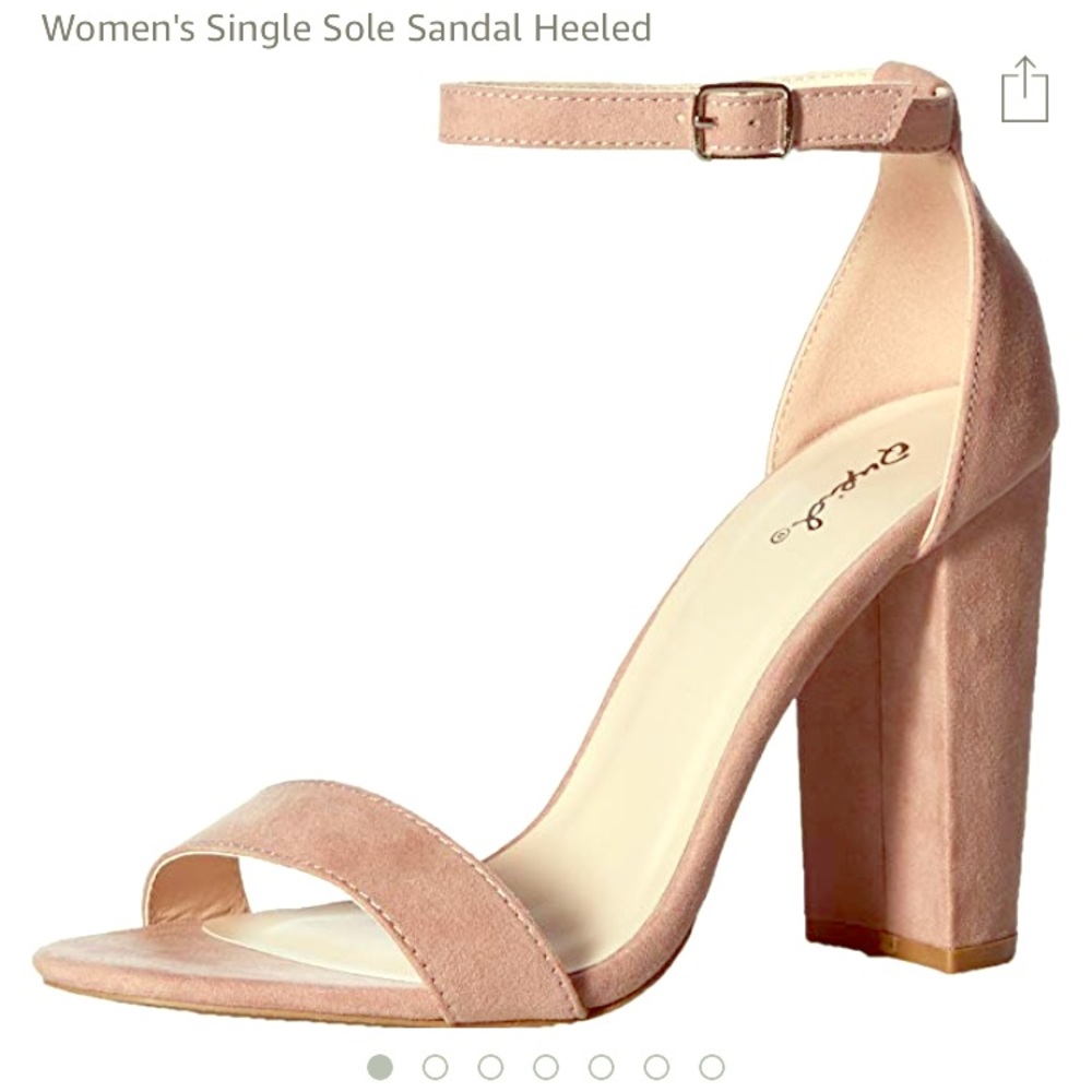 Qupid Cashmere Block Heels